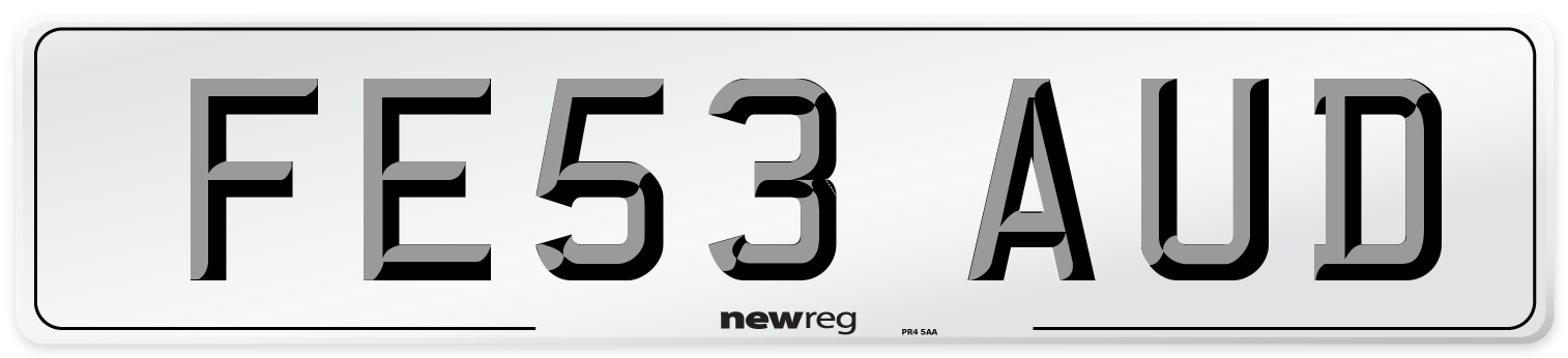 FE53 AUD Number Plate from New Reg